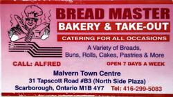 Bread Master Bakery & Take Out